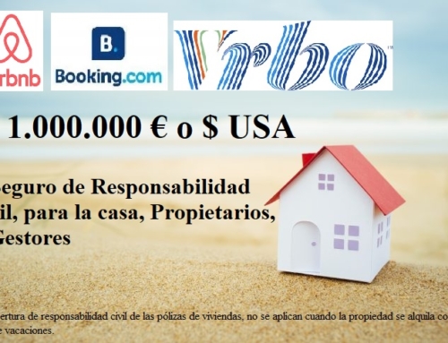 AirBnB Booking y Vrbo asegura la responsabilidad civil hasta 1 millón de Euros gratuitamente al usar sus plataformas